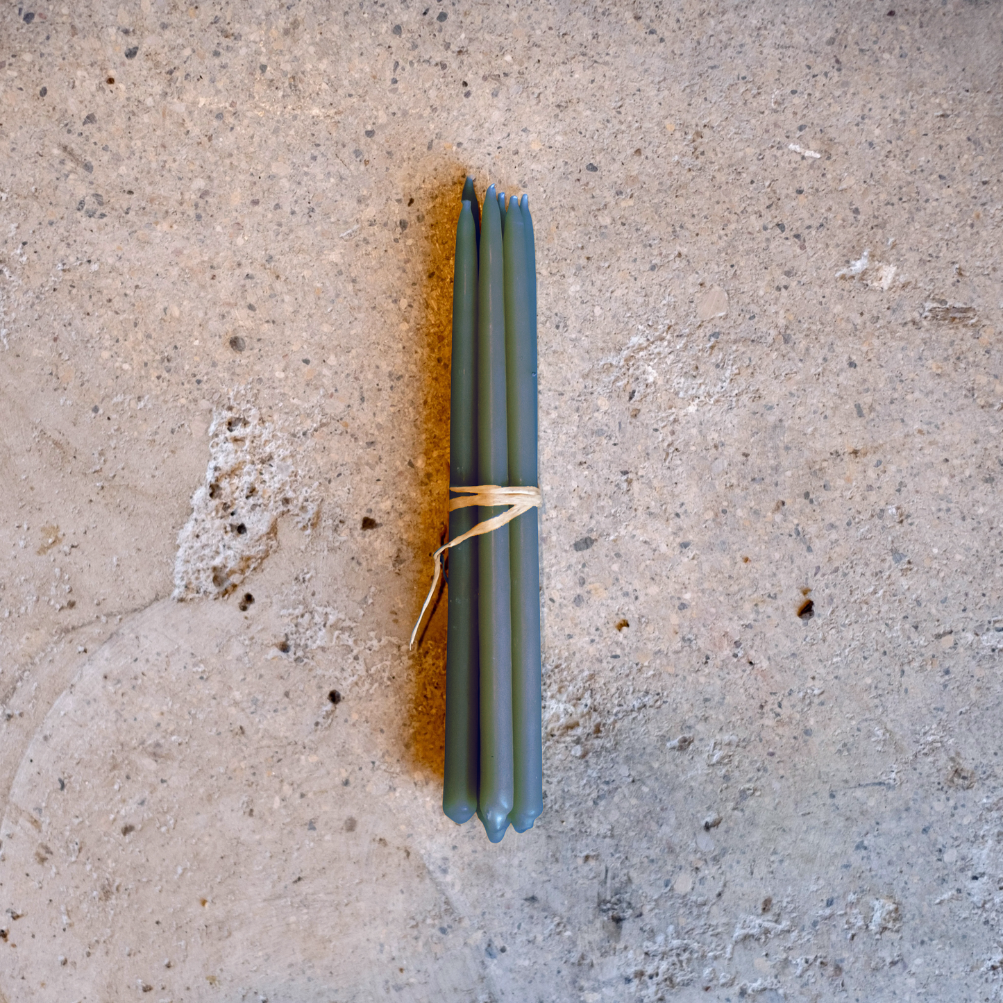 Beeswax Festive Candle Set Algae Blue