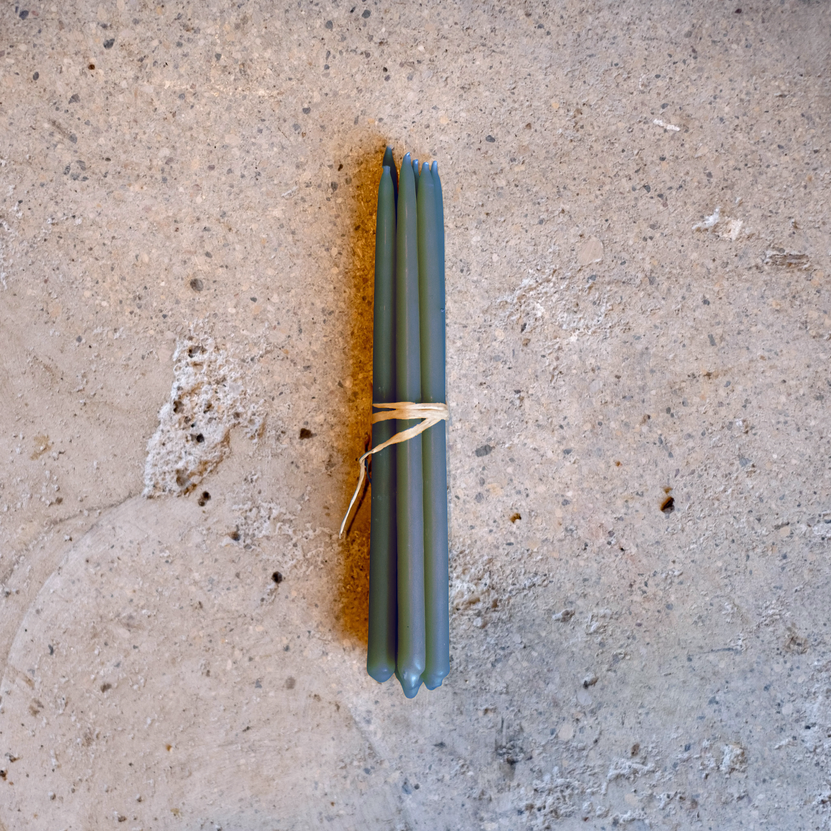 Beeswax Festive Candle Set Algae Blue