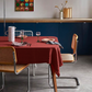 Linen Tablecloth Carmine Red