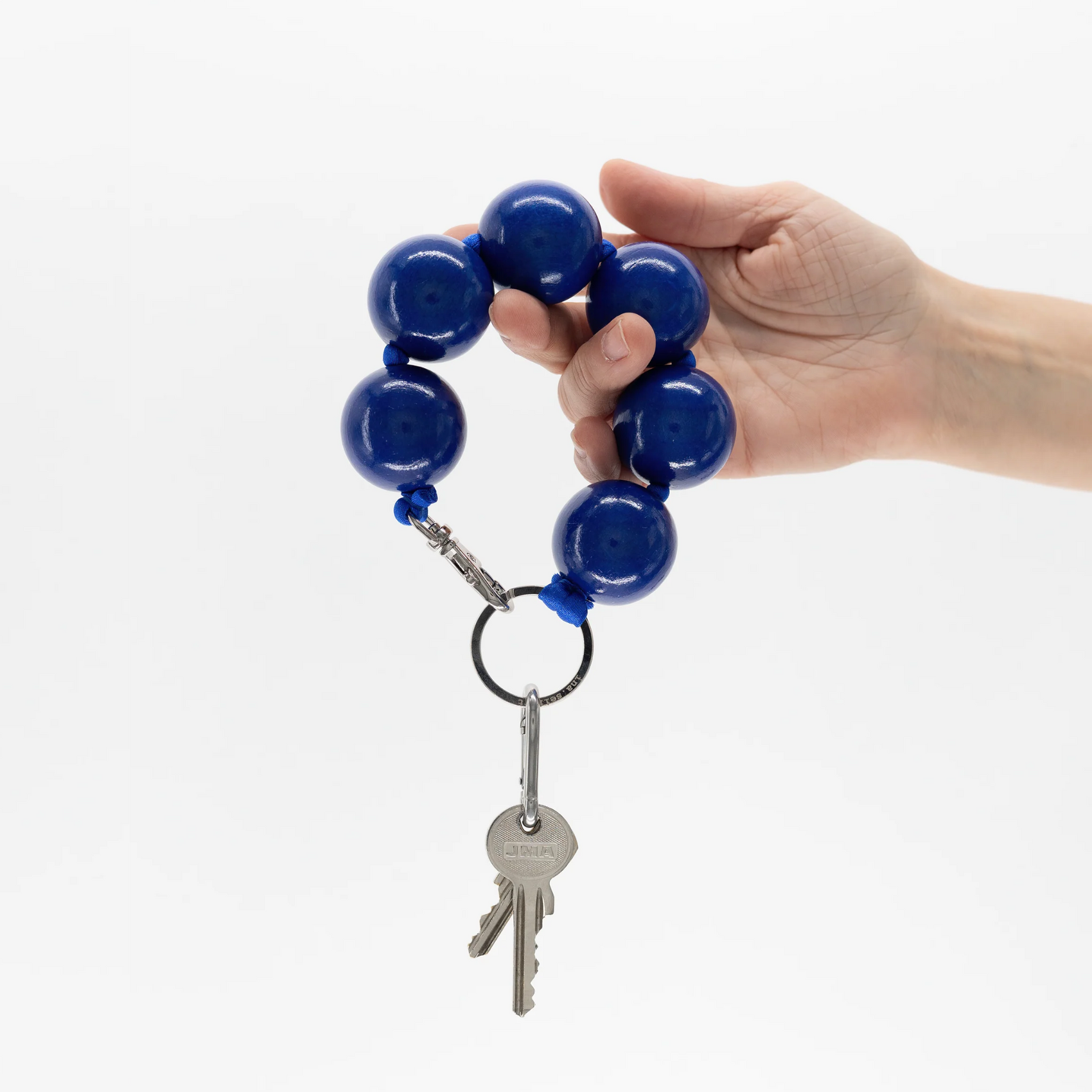 XL Beaded Key Holder Blue