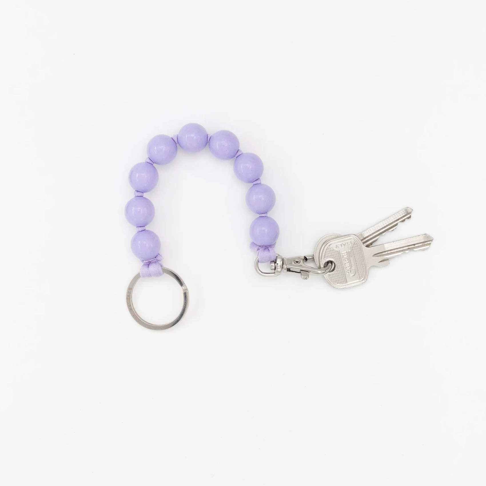 Beaded Key Holder Lilac