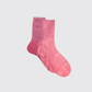 One Ribbed Laminated Socks Rosa Antico