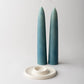 Wide Taper Ceramic Candleholder Glossy Cream