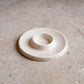 Wide Taper Ceramic Candleholder Glossy Cream