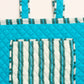 Marseille Blue/Green Quilted Tote