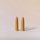 Beeswax Wide Taper Candles Natural Small