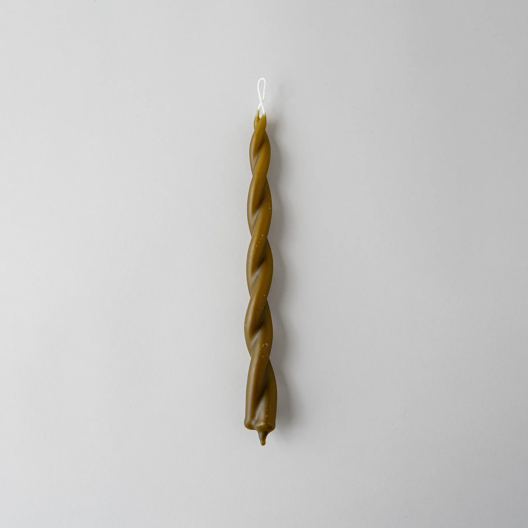 Beeswax Duplero Taper Candle Green Tea