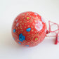 Scarlet Red & Blue Bauble