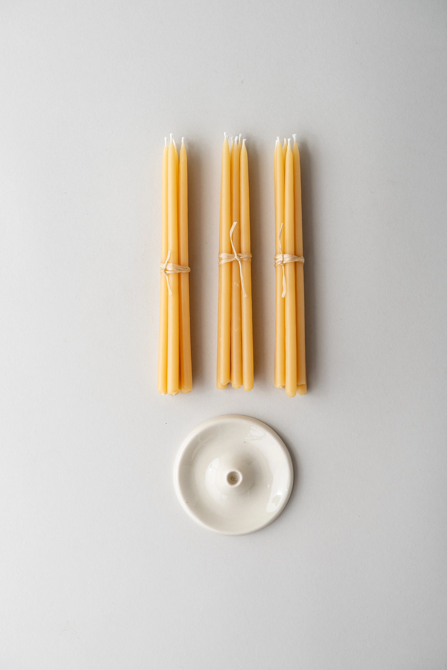 Beeswax Festive Candle Set Natural