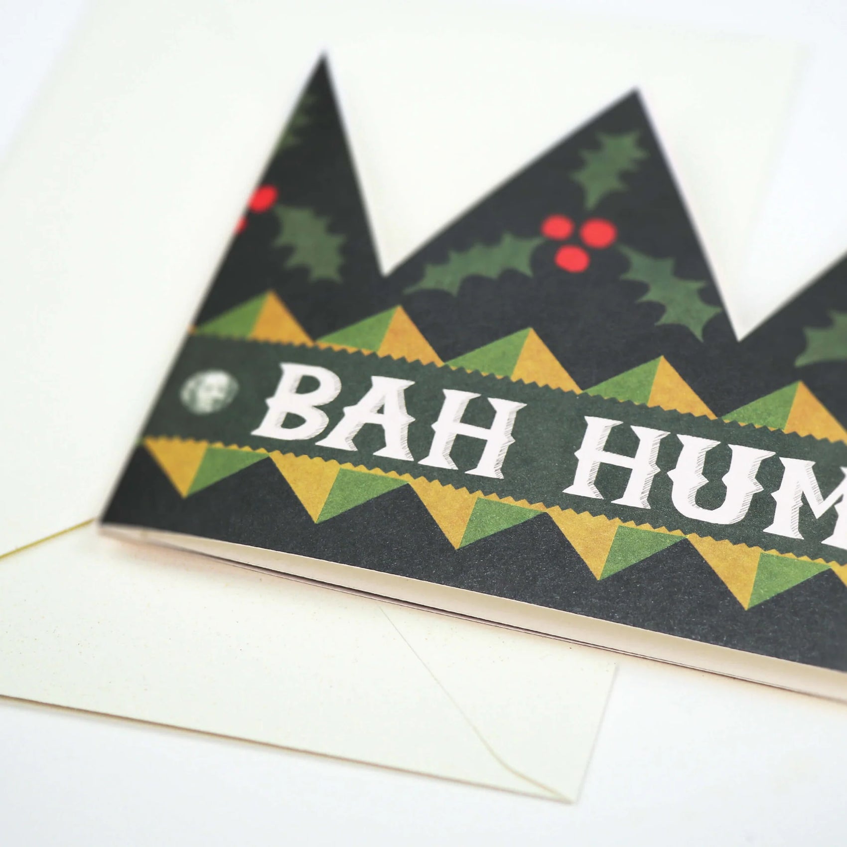 Bah Humbug Fairy Party Hat Card