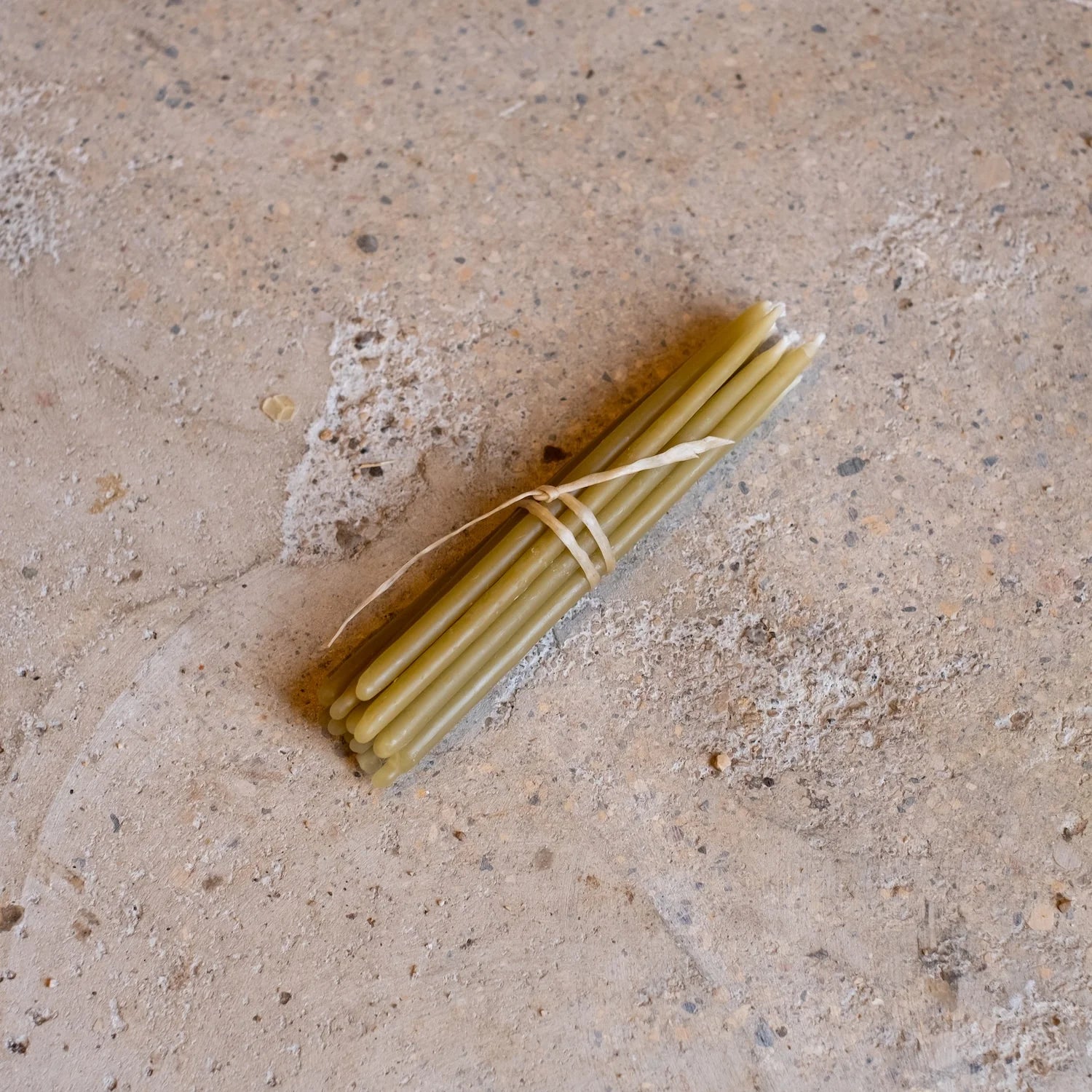 Beeswax Birthday Candle Set Green Tea