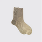 One Ribbed Laminated Socks Bruciato