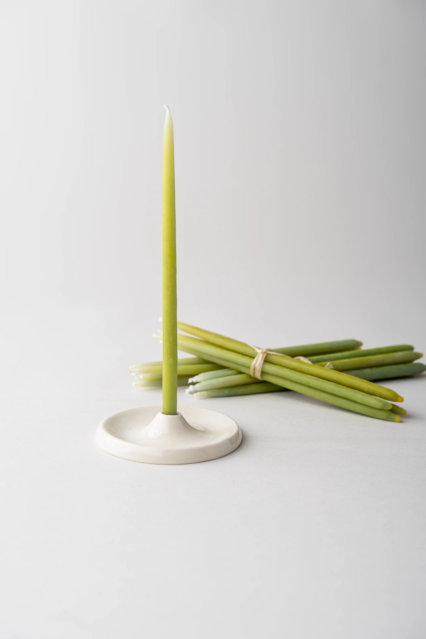 Beeswax Festive Candle Set Seaweed
