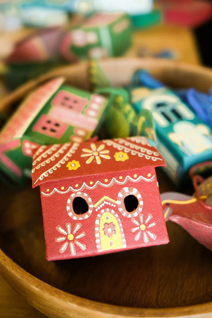 Red-Gingerbread House Ornament