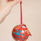 Scarlet Red & Blue Bauble
