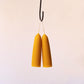 Beeswax Wide Taper Candles Vibrant Gold Small
