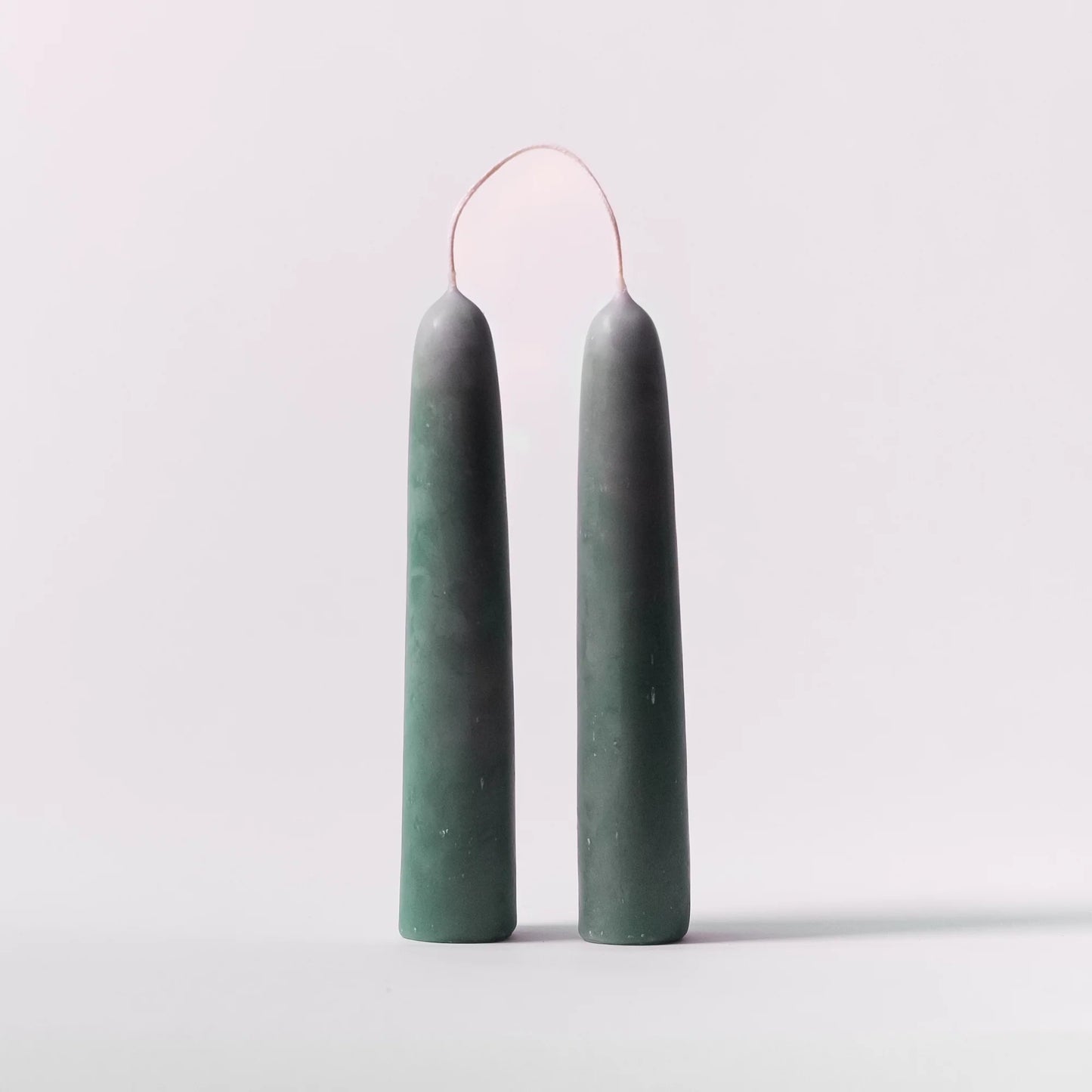 Beeswax Wide Taper Candles Algae Large