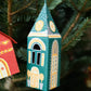 Blue Winter Steeple Ornament