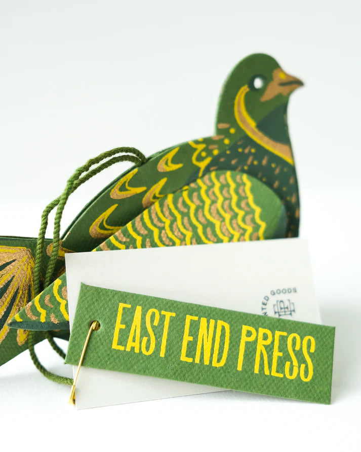 Green Partridge Ornament