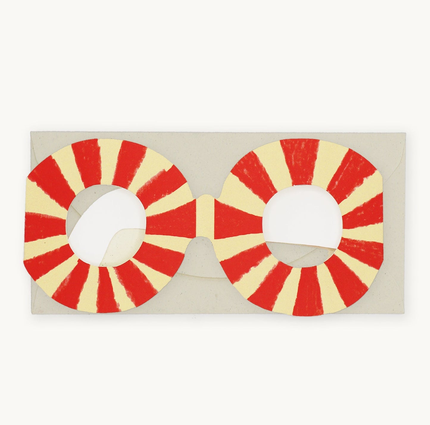 Striped Crayon Glasses Card