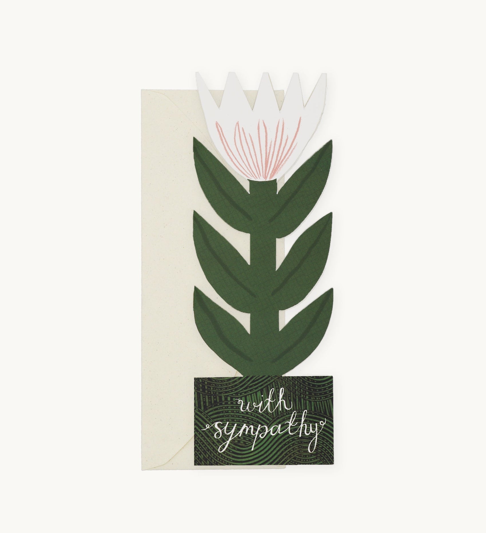 With Sympathy Lily Card